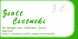 zsolt csetneki business card